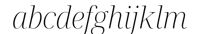 Noto Serif Display ExtraLight Italic Font LOWERCASE