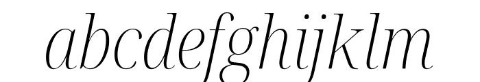 Noto Serif Display SemiCondensed ExtraLight Italic Font LOWERCASE
