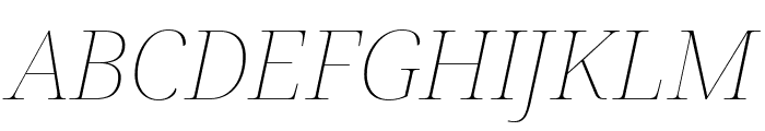 Noto Serif Display Thin Italic Font UPPERCASE