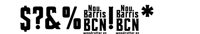 Nou Barris Bcn Font OTHER CHARS