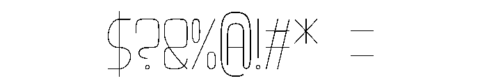 Nouveau Fontdue UltraLight Font OTHER CHARS