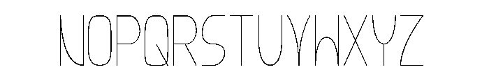 Nouveau Fontdue UltraLight Font LOWERCASE