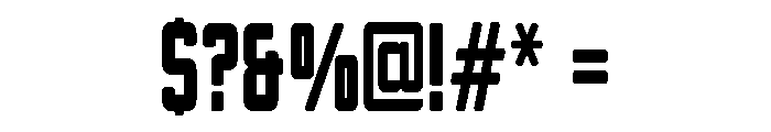 Nova Bomb Bold Condensed Font OTHER CHARS