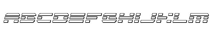 Nova Terra 3D Condensed Italic FONT