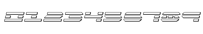 Nova Terra 3D Italic Font OTHER CHARS