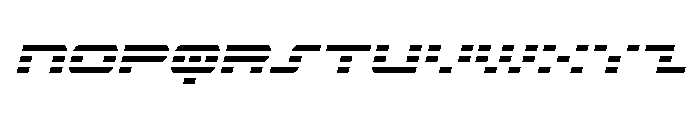 Nova Terra Condensed Italic Font UPPERCASE