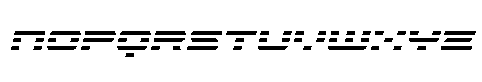 Nova Terra Condensed Italic Font LOWERCASE