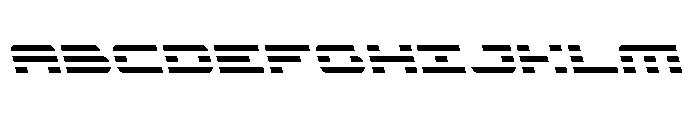 Nova Terra Condensed Leftalic Font UPPERCASE