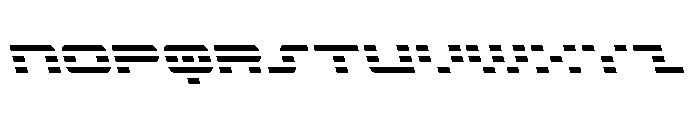 Nova Terra Condensed Leftalic Font UPPERCASE