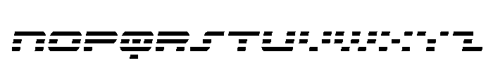 Nova Terra Condensed Semi-Ital Font UPPERCASE