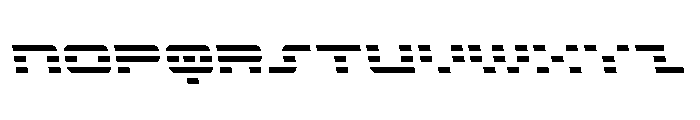 Nova Terra Condensed Semi-Left Font UPPERCASE