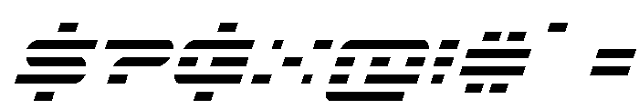 Nova Terra Condensed Super-Ita Font OTHER CHARS