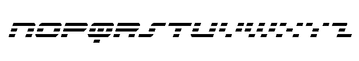 Nova Terra Condensed Super-Ita Font UPPERCASE