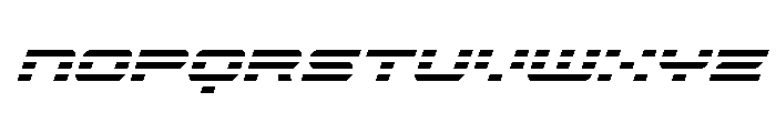 Nova Terra Condensed Super-Ita Font LOWERCASE