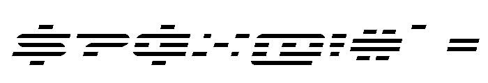 Nova Terra Expanded Italic Font OTHER CHARS