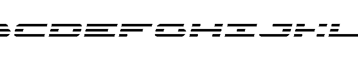 Nova Terra Expanded Italic Font UPPERCASE