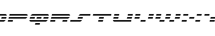 Nova Terra Expanded Italic Font UPPERCASE