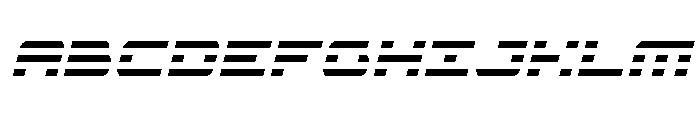 Nova Terra Narrow Italic Font UPPERCASE