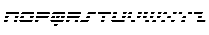 Nova Terra Narrow Italic Font UPPERCASE