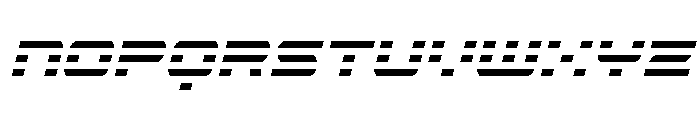 Nova Terra Narrow Italic Font LOWERCASE