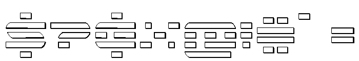Nova Terra Outline Condensed Font OTHER CHARS