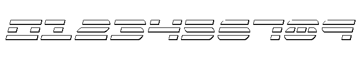Nova Terra Outline CondensedIt Font OTHER CHARS
