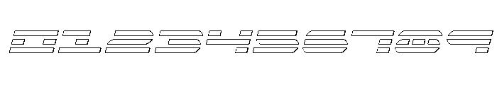 Nova Terra Outline Italic Font OTHER CHARS