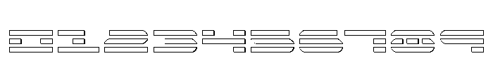 Nova Terra Outline Font OTHER CHARS