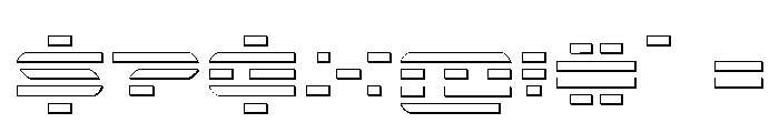Nova Terra Outline Font OTHER CHARS