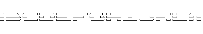 Nova Terra Outline Font UPPERCASE