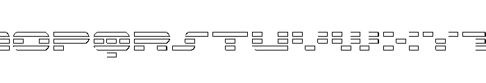 Nova Terra Outline Font UPPERCASE