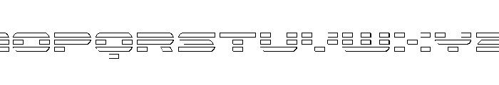 Nova Terra Outline Font LOWERCASE