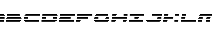 Nova Terra Semi-Italic Font UPPERCASE
