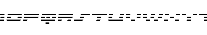 Nova Terra Semi-Italic Font UPPERCASE