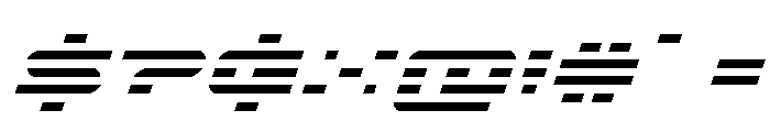 Nova Terra Super-Italic Font OTHER CHARS