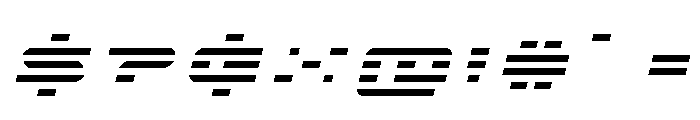 Nova Terra Title Italic Font OTHER CHARS