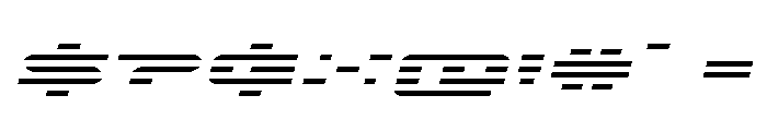Nova Terra Wide Italic Font OTHER CHARS