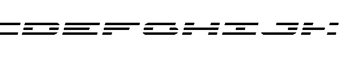 Nova Terra Wide Italic Font UPPERCASE