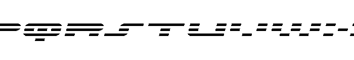 Nova Terra Wide Italic Font UPPERCASE