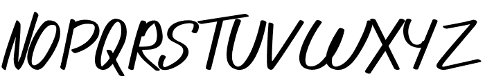 Novedosa Stick Italic Font UPPERCASE