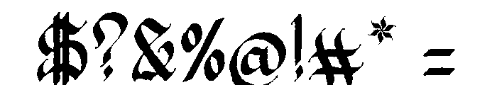 Nowdart Bleed Font OTHER CHARS