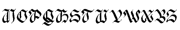 Nowdart Bleed Font UPPERCASE