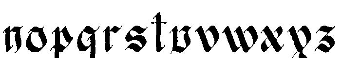 Nowdart Bleed Font LOWERCASE