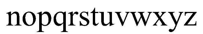 Nom Na Tong Font LOWERCASE