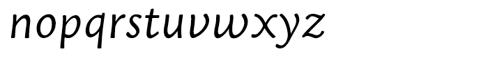 Noblet Italic Font LOWERCASE
