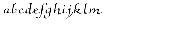 Noris Script Regular Font LOWERCASE