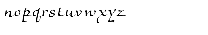 Noris Script Regular Font LOWERCASE