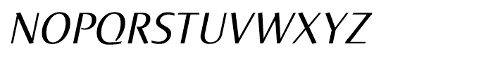 Norma Italic Font UPPERCASE