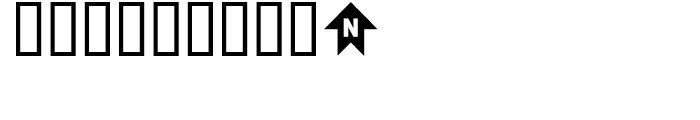 North Arrow Assortment Regular Font OTHER CHARS