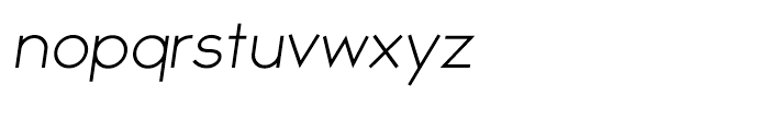 Nox Oblique Font LOWERCASE